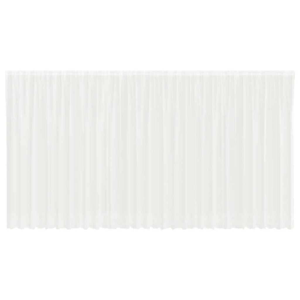 Tenda in Pizzo con tende Bianco 750 x 240 cm Poliestere 4107951