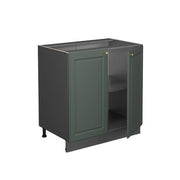 Mobile lavello cucina Fame-Line Verde-oro rustico/Antracite 80 cm con ripiano, PL Marmo Vicco