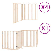 Cancello per Cani Porta Pieghevole 12 Pannelli 960 cm in Pioppo CFW8720006