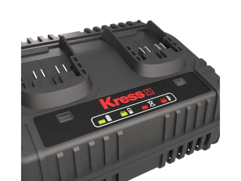 Caricabatterie Doppia Porta Kress 20V KAC04 - Ricarica Rapida 4A