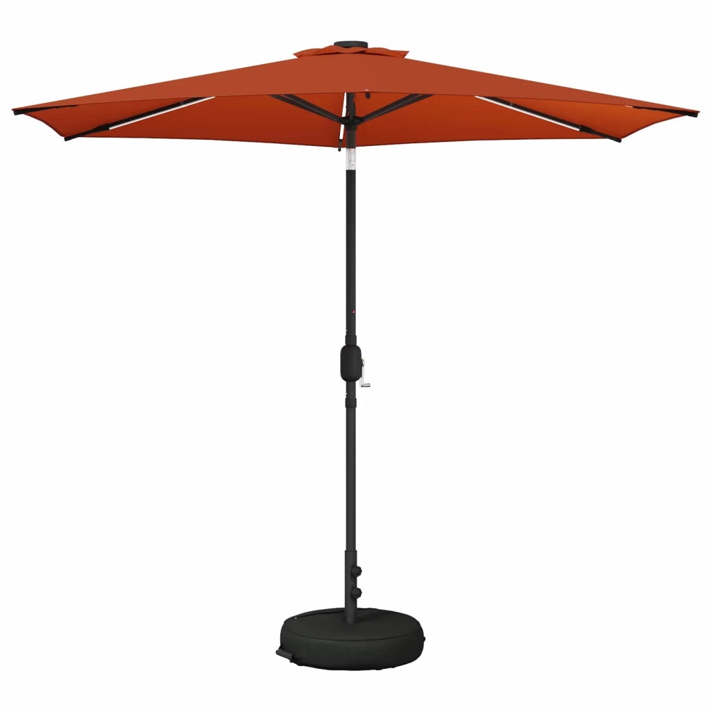 Parasol da Giardino con Luci LED 270 x 270 cm Poliestere 42036261