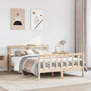 Letto senza Materasso 120x190 cm in Legno Massello di Pino