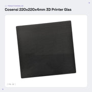 Piatto di stampa 3D - Dimensioni 220x220x4mm - Vetro resistente - Eccellente aderenza - Regolazione di temperatura - Alta affidabilità - Smalto poroso micro - Piatto di stampa 3D