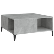 Tavolino salotto | Tavolino da caff¨¨ | Tavolino da Soggiorno Grigio Cemento 80x80x36,5 cm Legno Multistrato