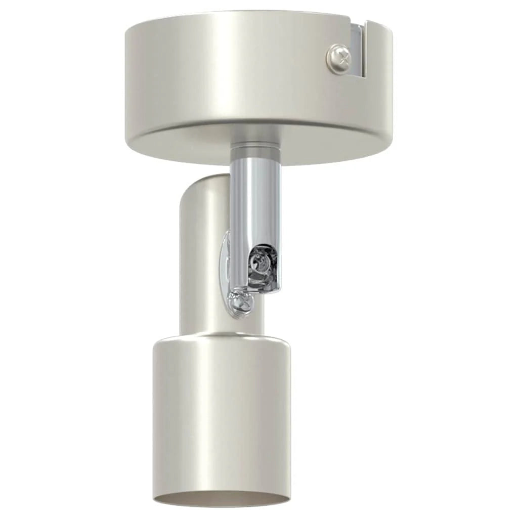 Faretto da soffitto moderno orientabile per interni 8 x 8 x 10,5 cm acciaio nichelato 02_0058312