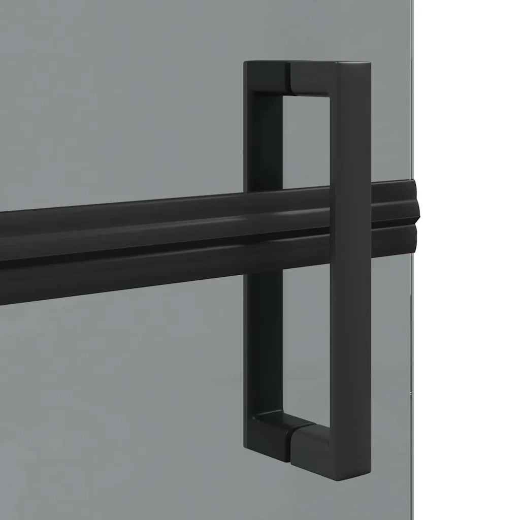 Parete doccia walk-in Nero 110 x 6,5 x 190 cm CFW6284532