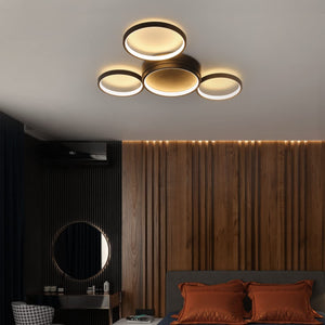 ZMH Lampada da soffitto LED 4 fiamme ad anello per camera letto