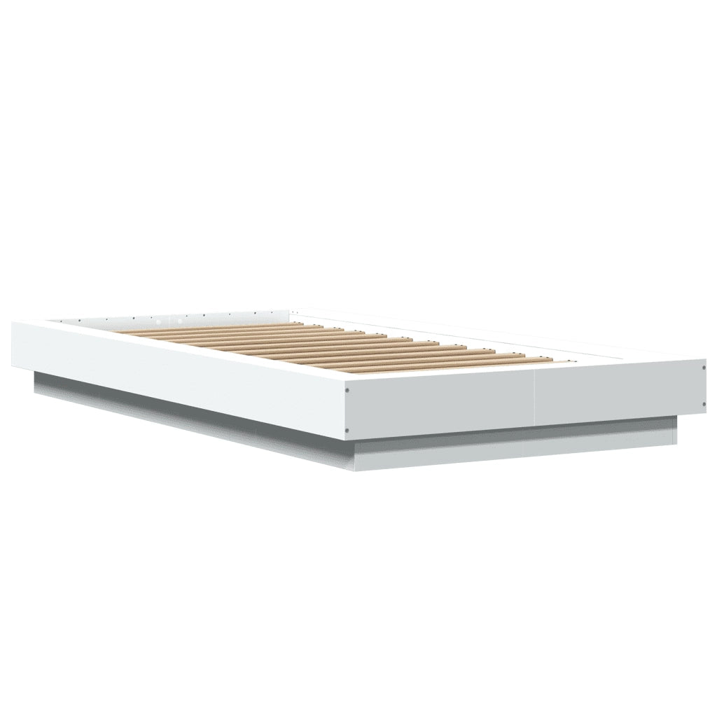 Giroletto con Luci LED Bianco 75x190 cm in Legno Multistrato 3281154