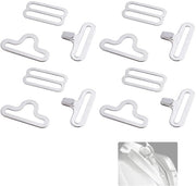 Ferraglio di allacciatura adattabile - 50 Set - Ultra morbido - Resistente alla ruggine - Clip con fascia a farfalla - 20 mm Dimensione - Per il fai da te - Dassluiting