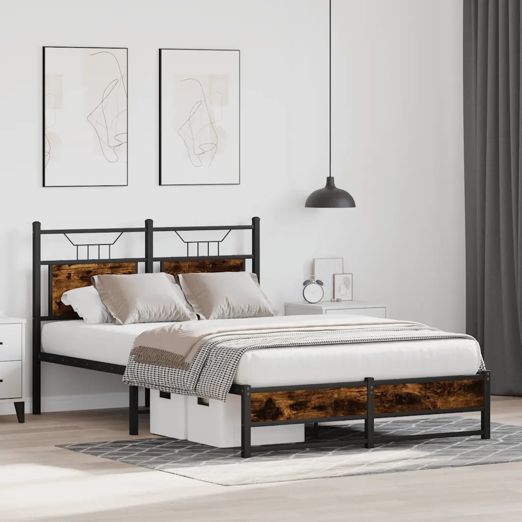 Giroletto senza Materasso Rovere Fumo 120x190 cm in Truciolato 4106905