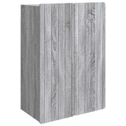 Mobiletto a muro Sonoma grigio 66 x 34,5 x 92 cm