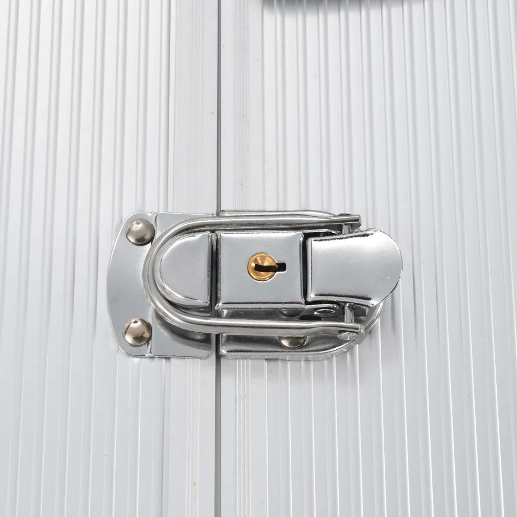 Valigetta per Attrezzi 47x36x20 cm Argento in Alluminio