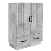 Credenza Grigio Cemento 66 x 34,5 x 92 cm Legno ingegnerizzato 895358