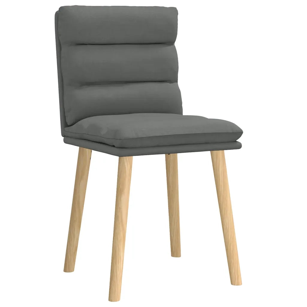 Sedie da Pranzo 2 pz Grigio Scuro in Tessuto 4101294