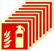 Bande di Estinzione Autoadesivi per Sicurezza in Siti di Costruzione e Uffici - 147 x 147 cm - Set da 8 pezzi