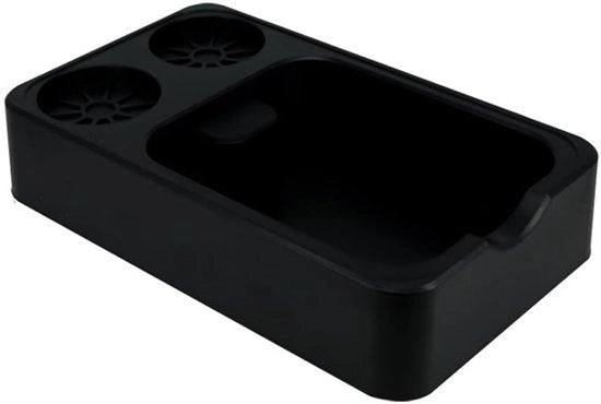 Stazione per il Tamping di Caffè, Contenitore per Portafiltro per 51/54/58mm, Organizzatore di Accessori per Espresso, Ospite per Portafiltro (nero)
