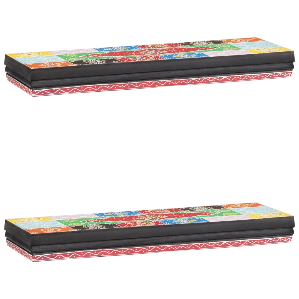 Mensole 2 pcs 60x20x6 cm Legno Massello Mango