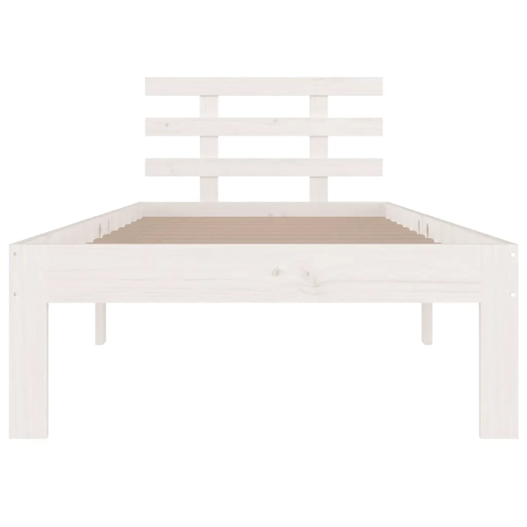 Giroletto Bianco in Legno Massello 75x190 cm Small Single