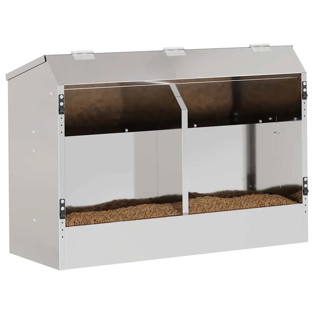 Mangiatore per conigli Argento 64.5 x 25.5 x 45.5 cm CFW1167354