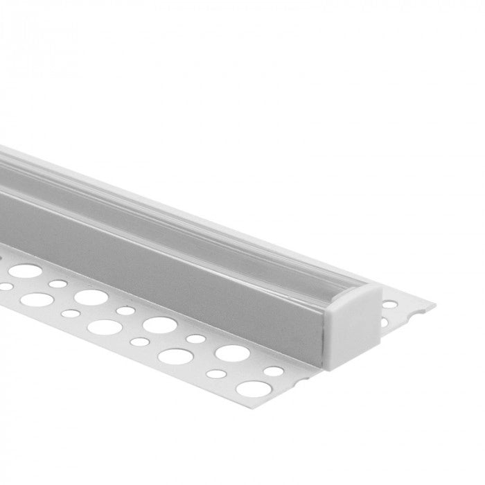 Profilo LED GN01 superficie bianco schermo trasparente 1m Ecolight
