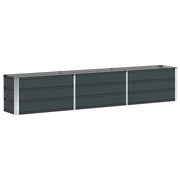 Fioriera | Cassetta per fiori | Vaso Antracite 240 x 40 x 45 cm Acciaio