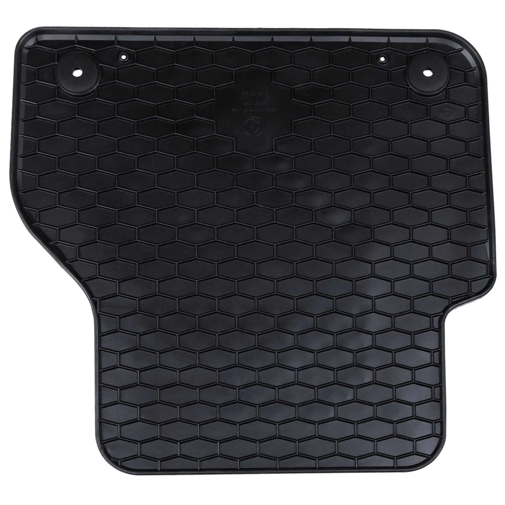 Tappetino per Auto 4 pz Nero Gomma CFW4154379
