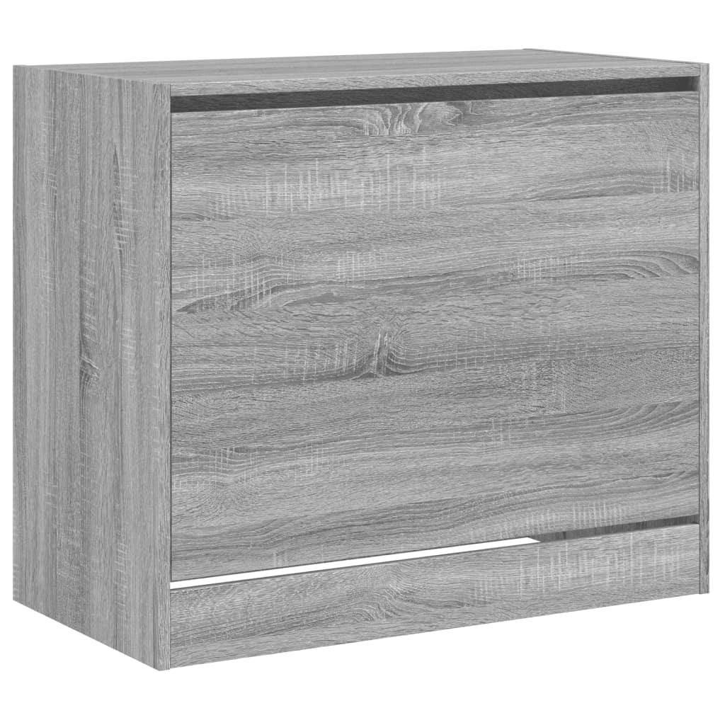 Scarpiera mobile contenitore per scarpe mobile per ingresso/corridoio/soggiorno design Sonoma 80 x 42 x 69 cm legno ingegnerizzato grigio 02_0022104