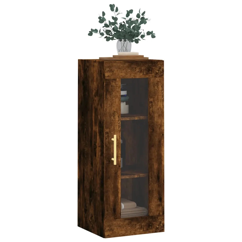 Mobile a Parete Rovere Fumo 34,5x34x90 cm 828905