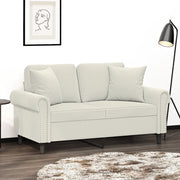 Cuscini Decorativi 2 pz Crema 40x40 cm in Velluto 349493