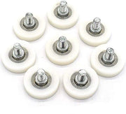 Katrol in plastica con dado e rullo in gomma per printer, cassetti o frigoriferi, dimensioni 6 mm x 25 mm x 7 mm