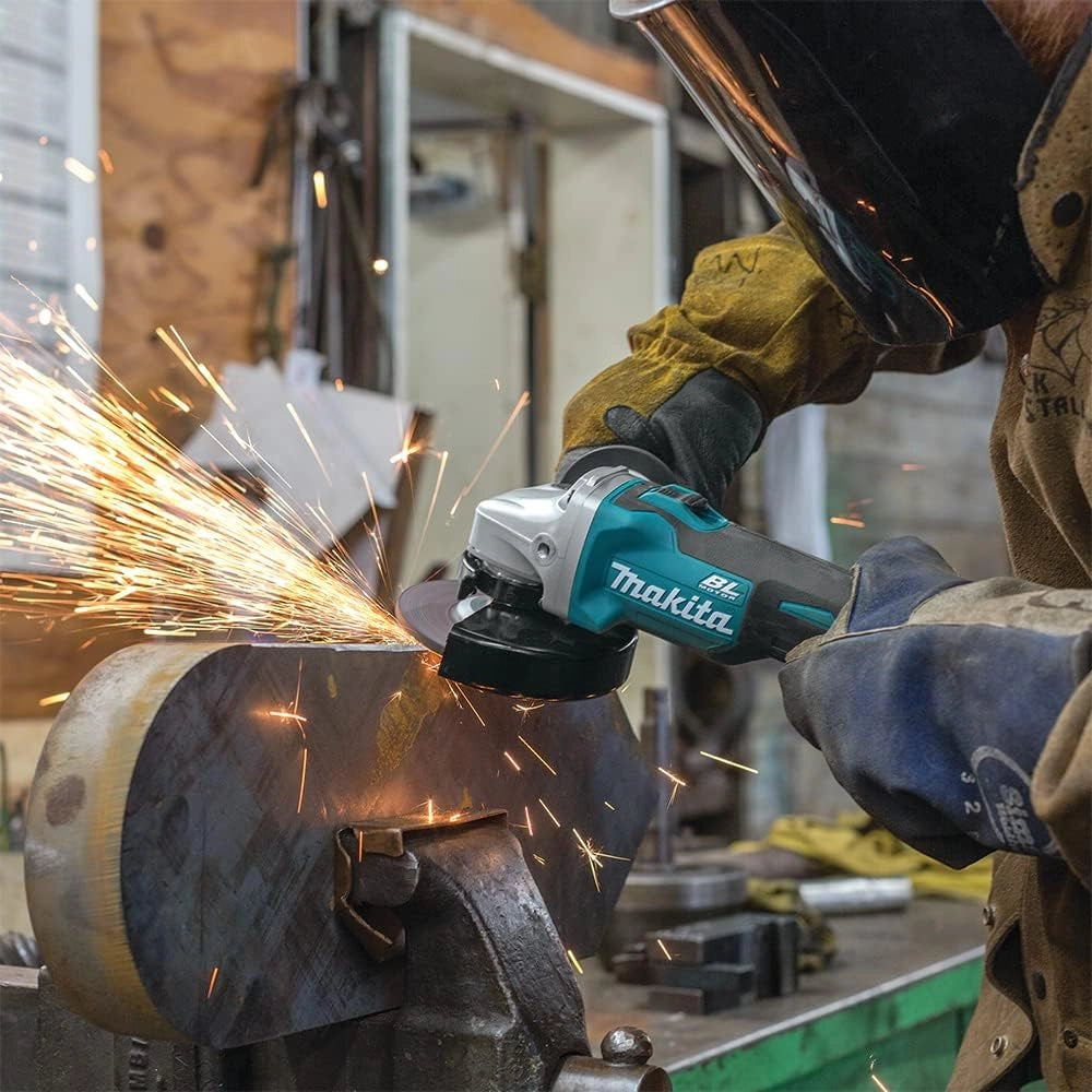 Makita DGA454Z - Mini-amoladora a bateria 18V litio-ion 115 mm BL solo maquina sin cargador ni bateria