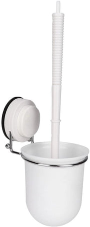 Set di spazzole per il water, montaggio a molla, testa di spazzola in silicone, supporto, insieme di accessori per il bagno, progettato per risparmiare spazio, superficie resistente alle abrasioni, set di spazzole per il water