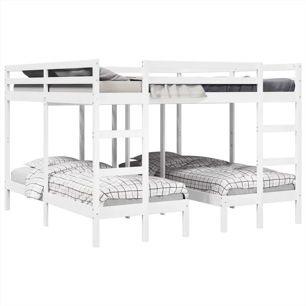 Giroletto Castello Triplo Bianco 200x200/80x200cm Massello Pino 3308584