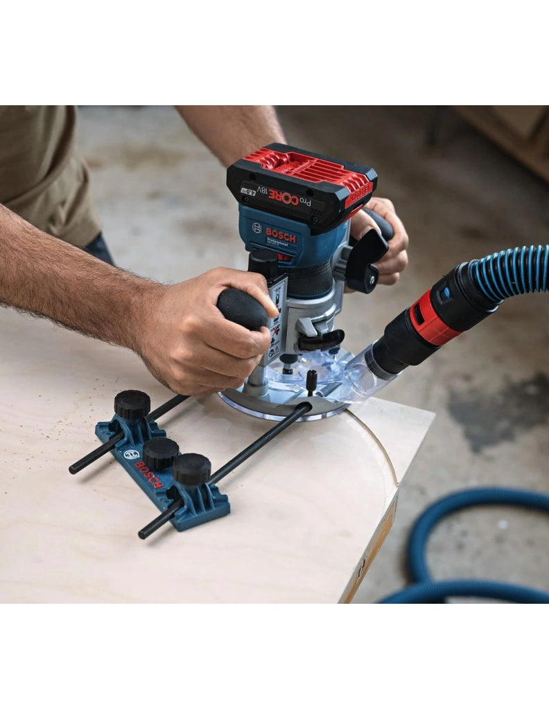 Rifilatore BOSCH GKF 18V-8 (Solo corpo + L-Boxx 238 + con accessorio sistema di binari di guida)