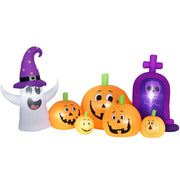 Zucca Inflatable Fantasma Lapide con Luci LED IP44 ¨C zephmum ¨C 240x130x130 cm Multicolor