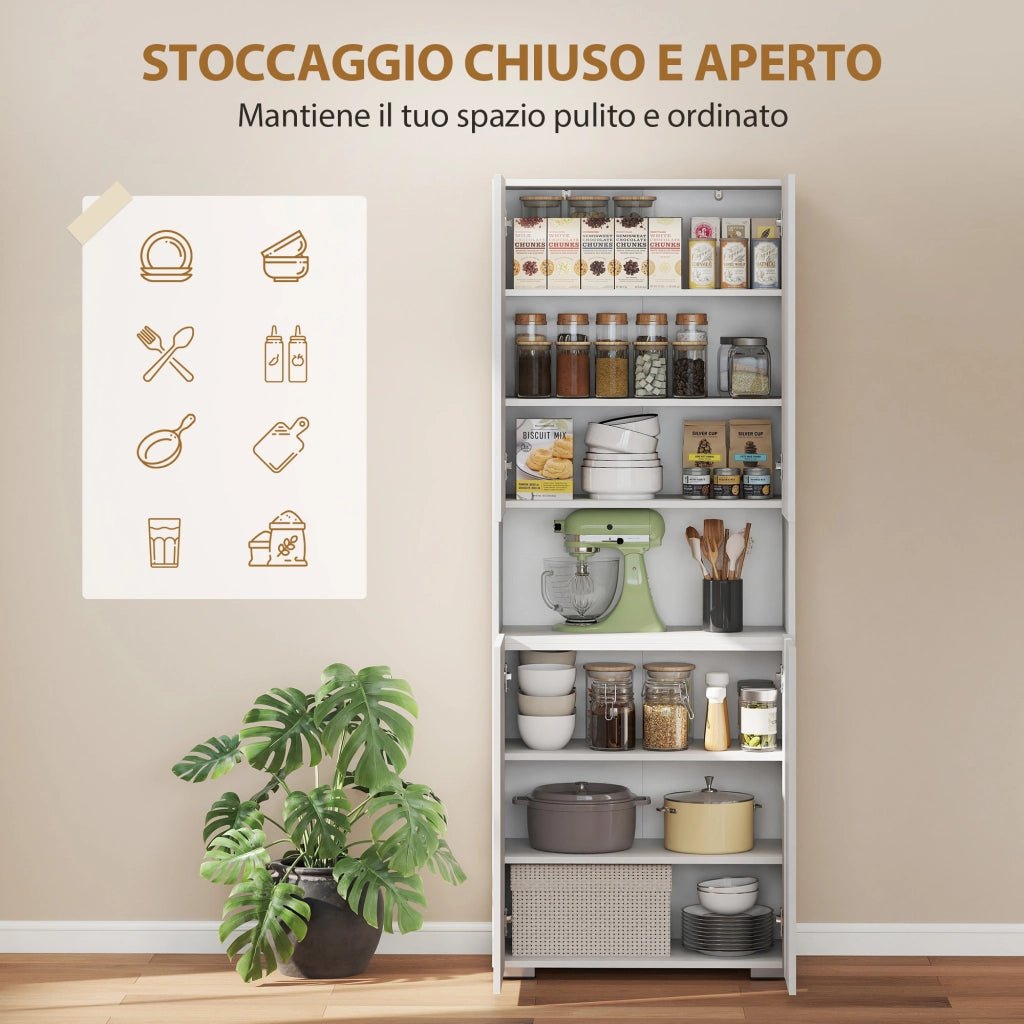 Credenza ¨C zephmum ¨C Bianco Lucido, 180 cm
