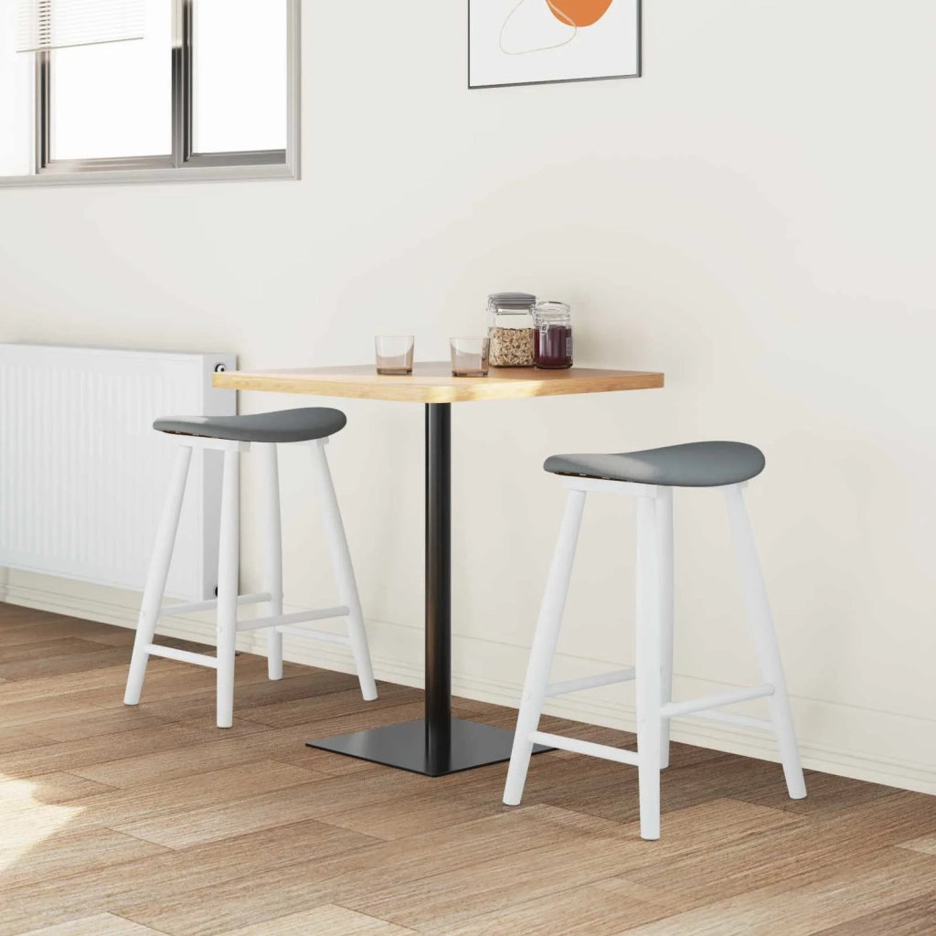 Sedie da pranzo 2 pcs Bianco 46 x 37 x 63 cm