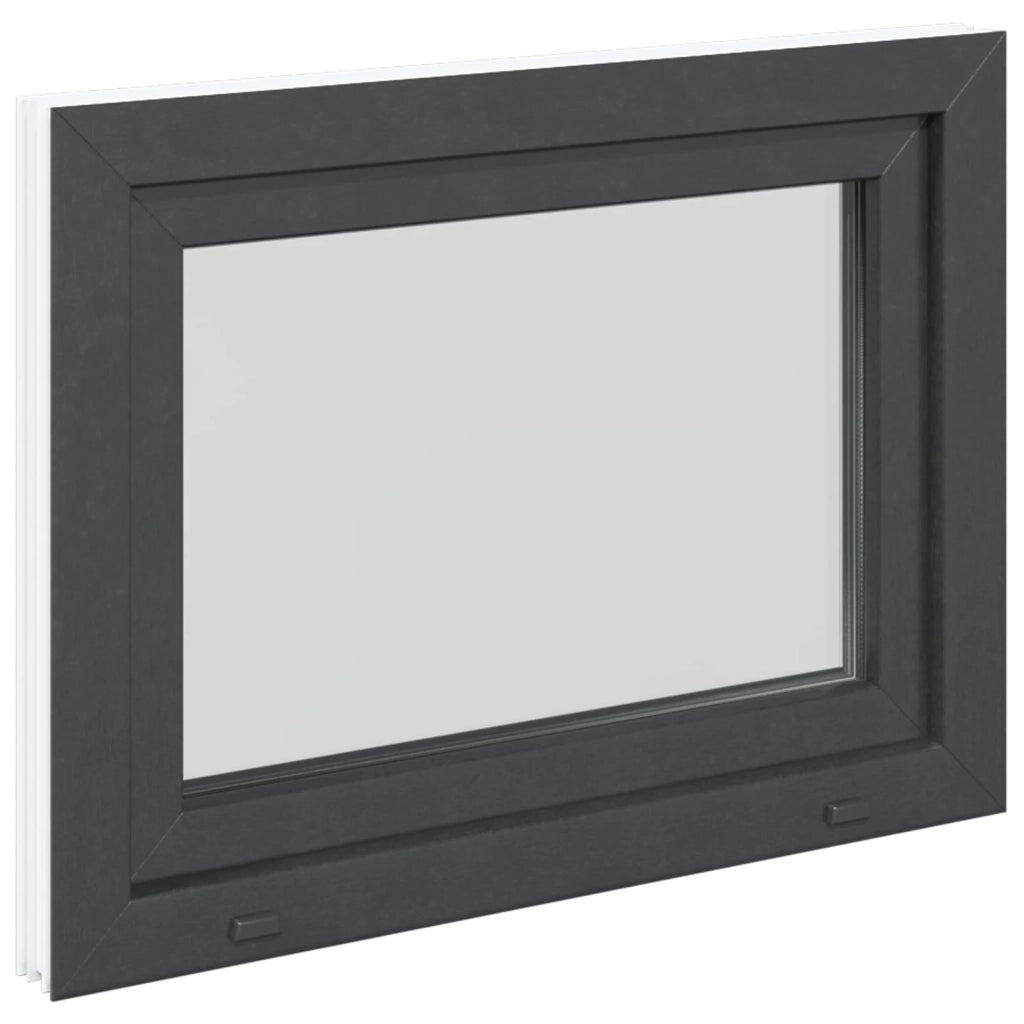 Finestra per Soffitta RISOR 80 x 70 cm PVC e Vetro Antracite CFW9706115