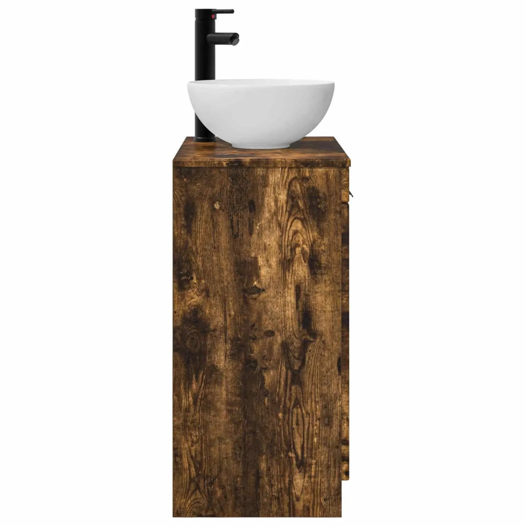 Mobile da bagno con lavabo Rovere Fumo 54 x 35 x 83 cm 890143
