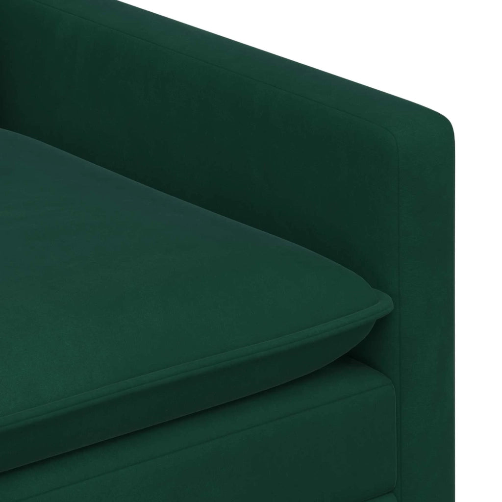 Divano | Divano da soggiorno | Sofa Verde Scuro 196 x 81 x 87,5 cm Velluto