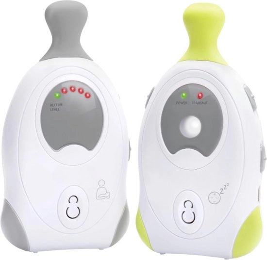 Baby Monitor Senza Fili con Lampada Notturna - Monitoraggio del Bambino Sicuro e Pratico - 300m di Raggio d'Azione - Allarme Acustico e Visivo - 2 Canali