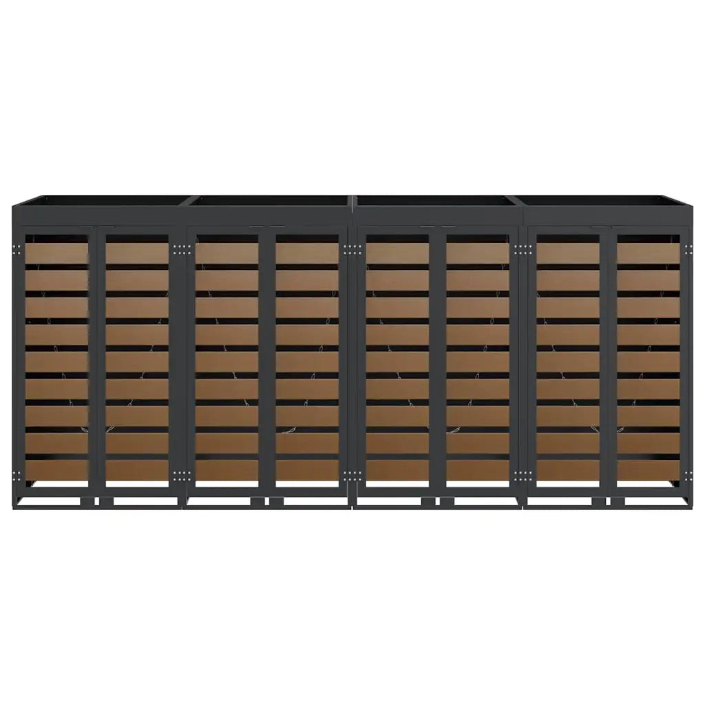 Contenitore per Rifiuti per 3 Bidoni 340 x 77.5 x 115.5 cm