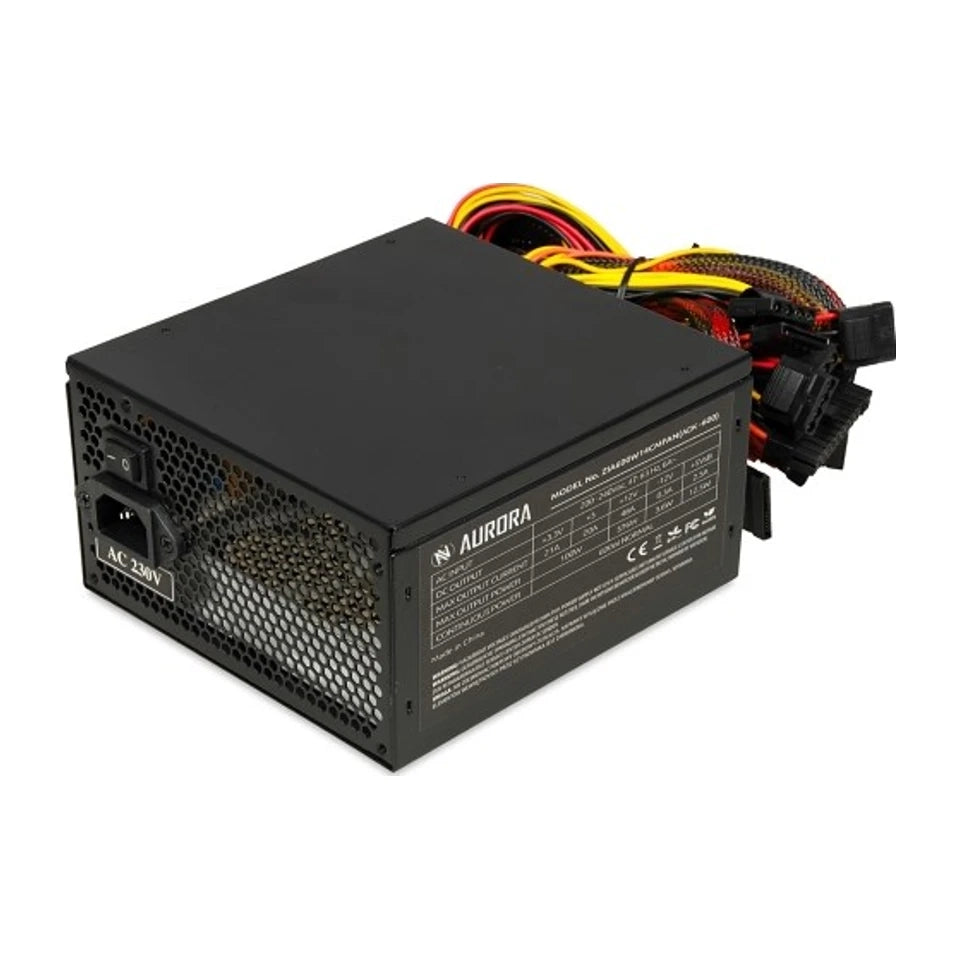Alimentatore IBOX AURORA 600W con ventola da 14 cm ZIA600W14CMBOX