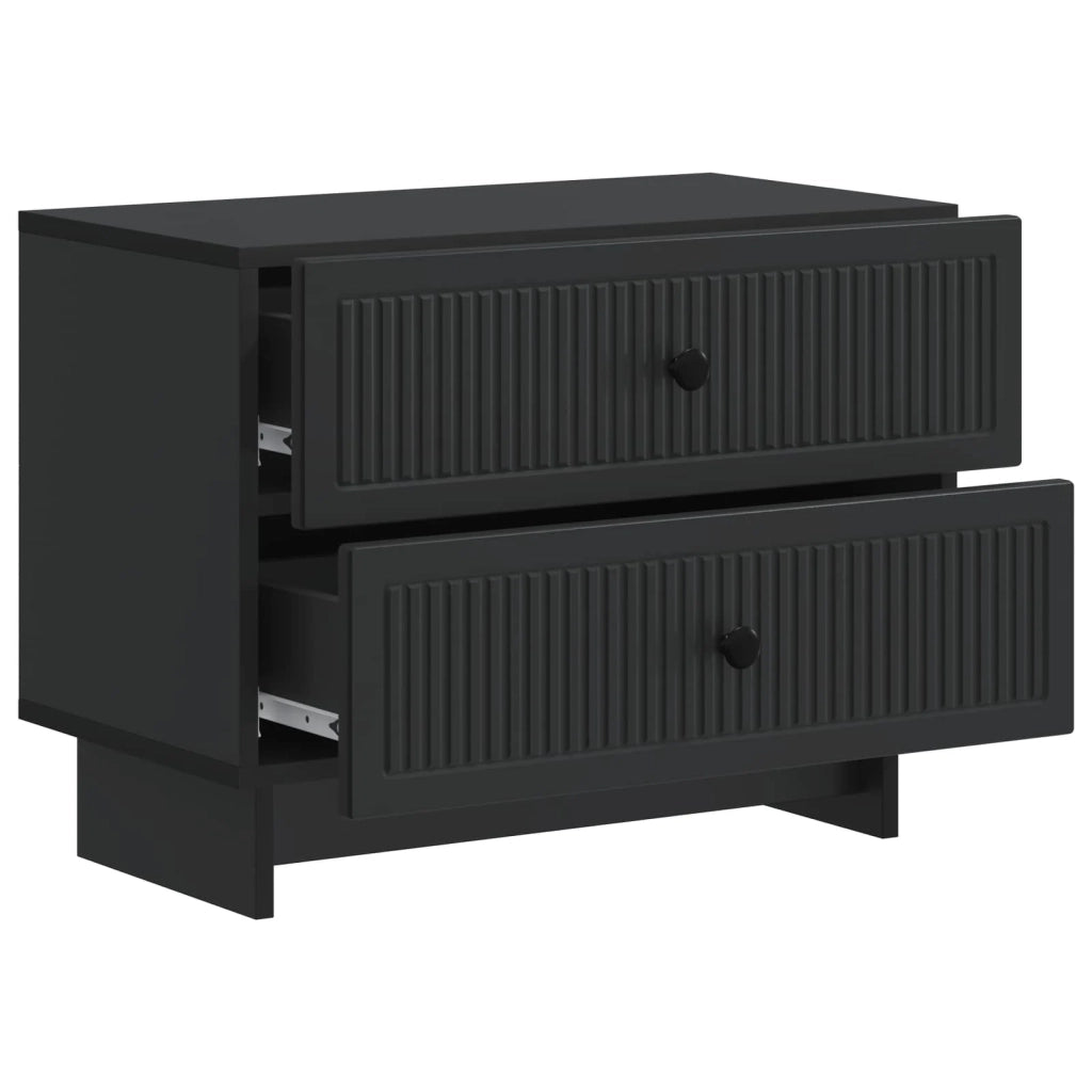 Armadio da Notte Nero 62 x 34,5 x 47,5 cm Legno ingegnerizzato