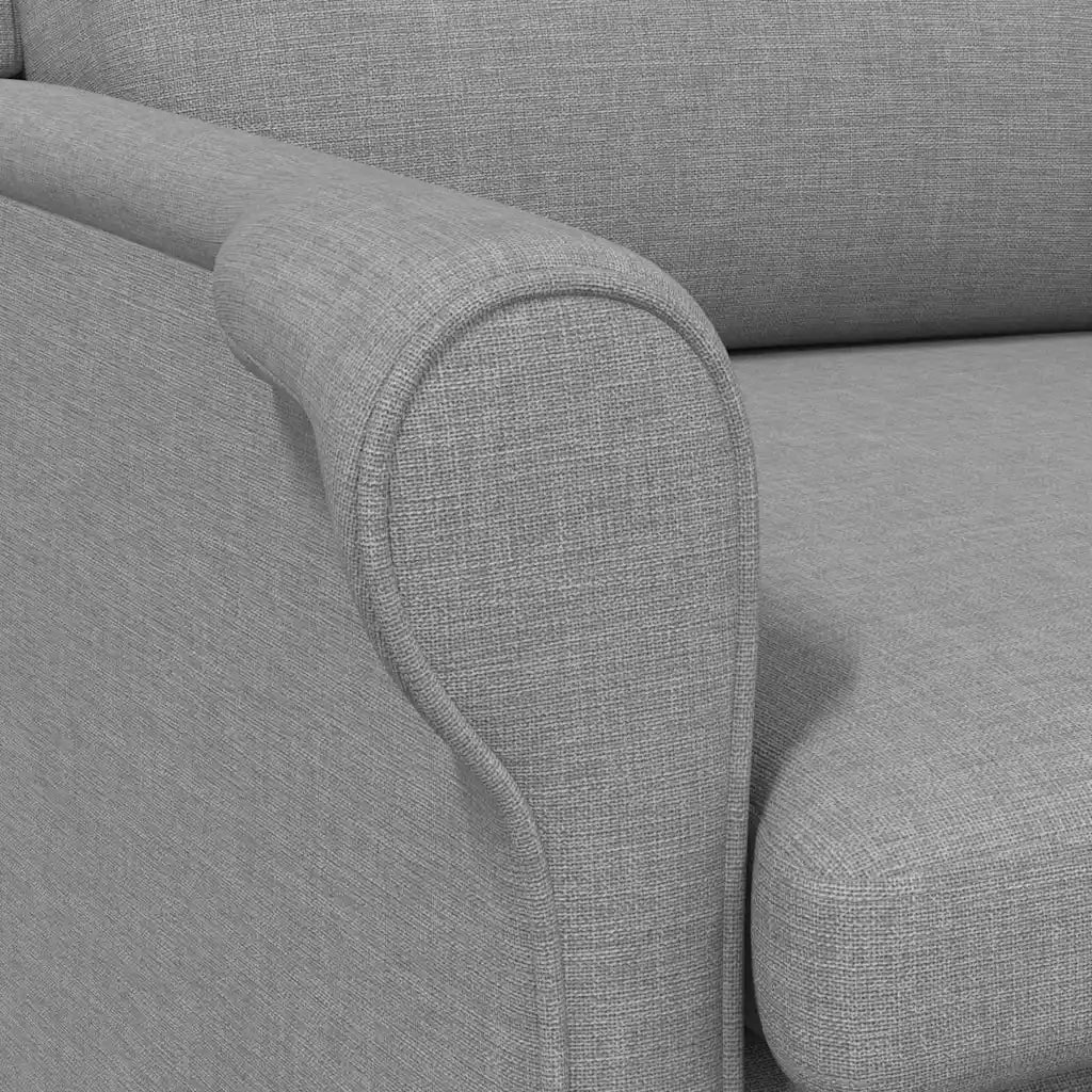 Poltrona-Divano Sedia-Poltroncina Grigio chiaro Tessuto 428568