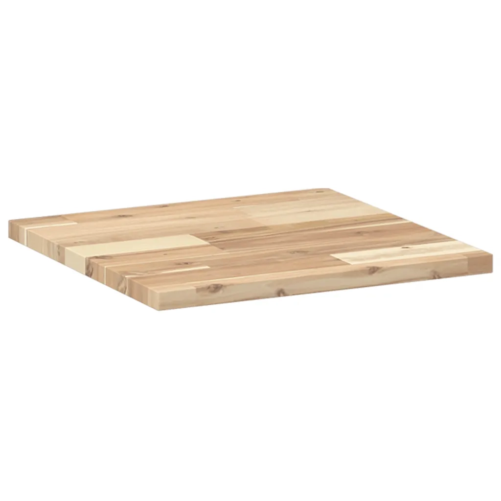 Piano Tavolo Quadrato 40x40x2 cm in Legno Massello di Acacia 4008706