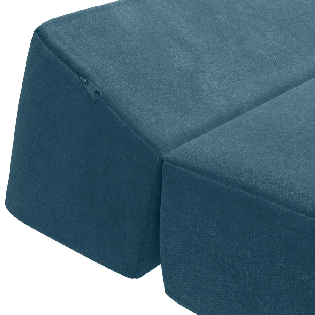 Divano Letto Pieghevole Blu 60 x 70 x 41 cm Tessuto