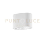 PLAFONIERA TOWN BIANCA TONDA 2 LUCI ATTACCO GU10 17,8X9,6X12,5CM