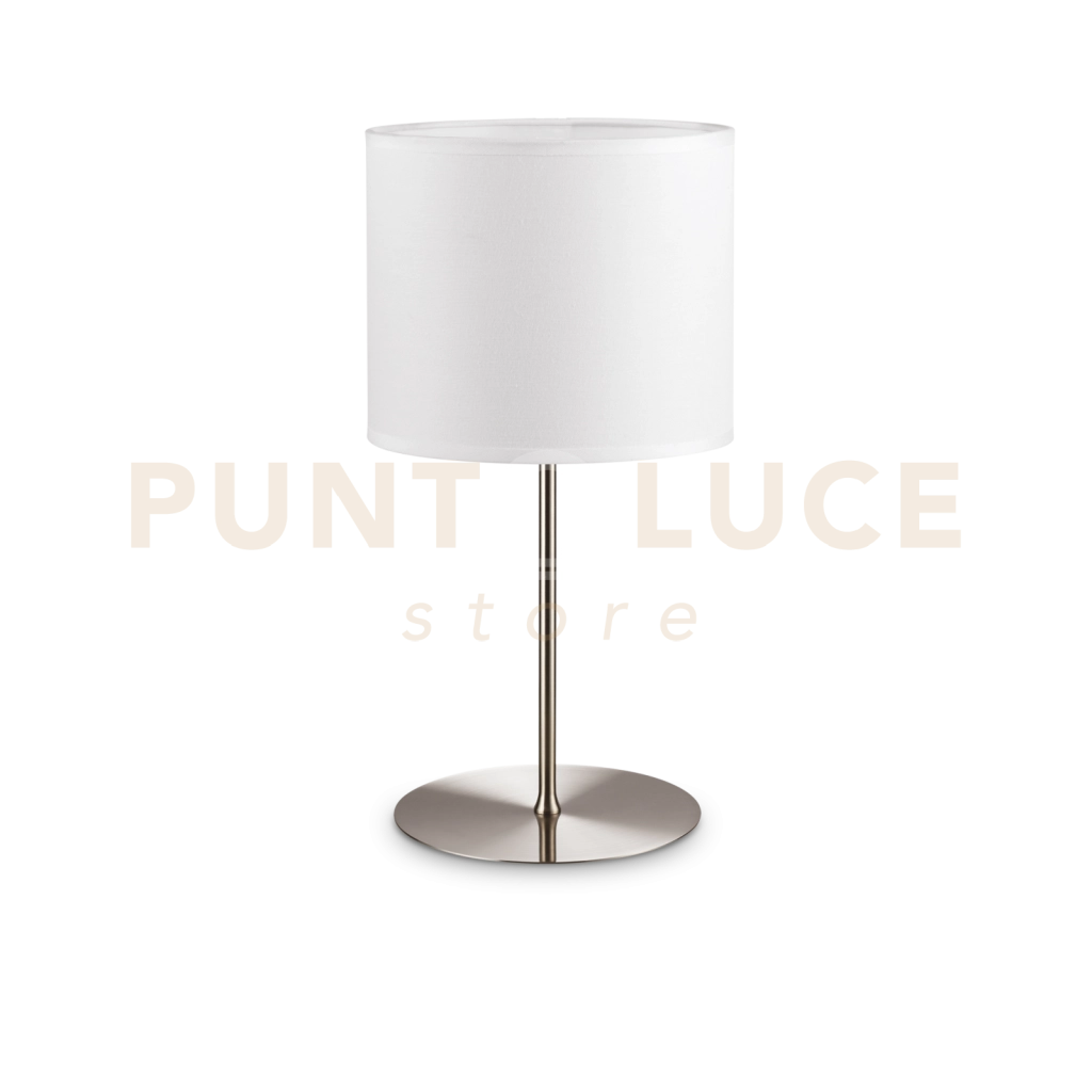 BASE PER LUME IN METALLO SET UP GRANDE 1 LUCE ATTACCO E27 NICKEL
