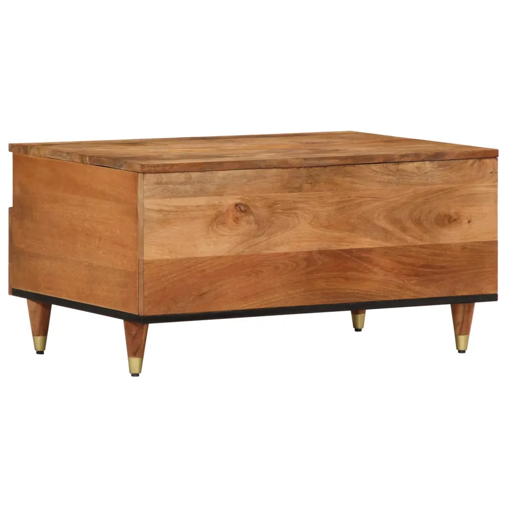 Tavolino da salotto | Tavolino da caff¨¨ | Tavolino da Soggiorno 80x54x40 cm in Legno Massello di Mango